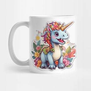 Unicorn Dinosaur, T-Rex Funny Unicorns Party Rainbow Squad Gifts for Kids Boys Girls Mug